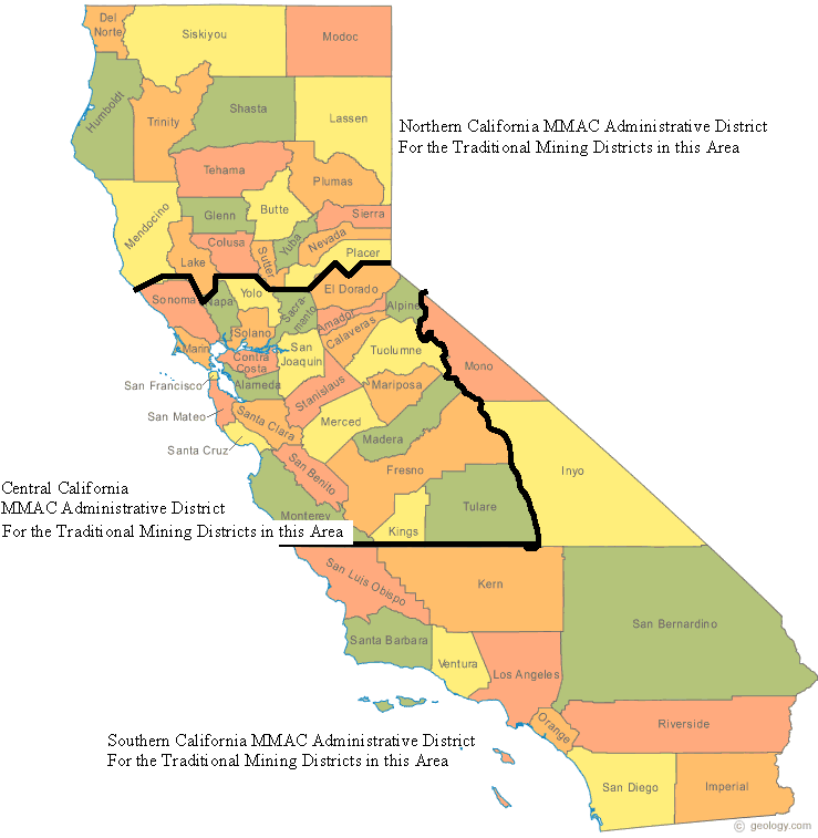 MMAC California Districts USA Minerals Mining Advisory Council